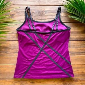FILA Purple Athletic Tank Top with Built-In Bra – Approx. Size M